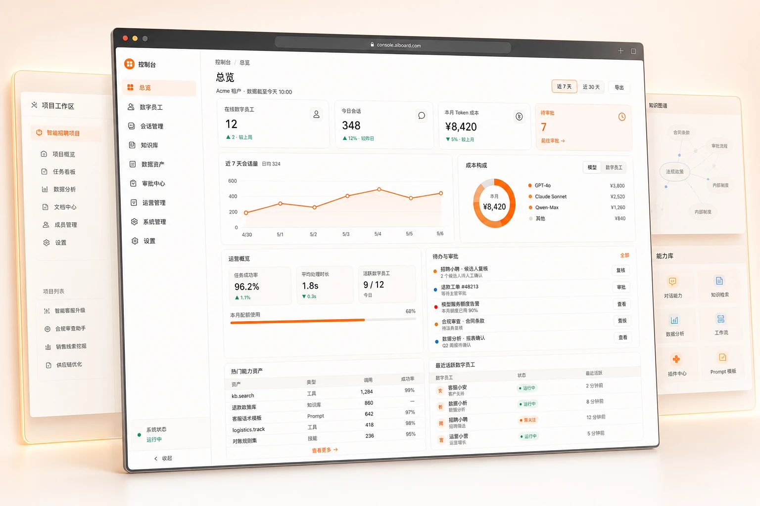 AIBoard 服务端产品界面