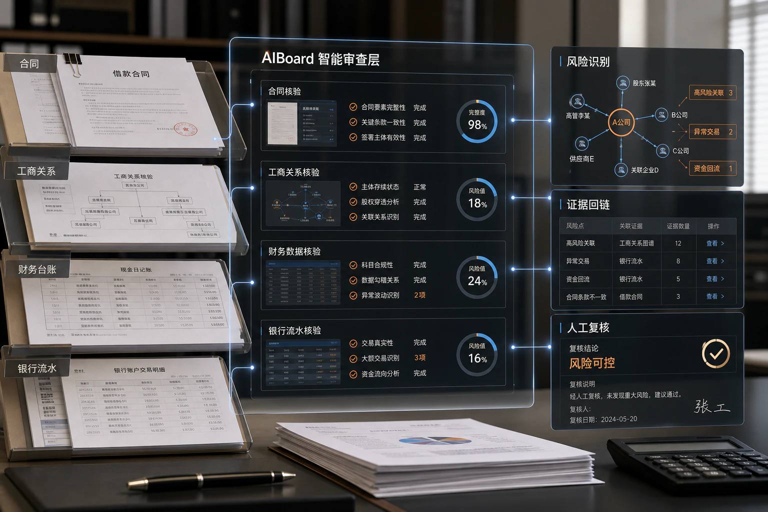 AIBoard 智能尽调与审计证据平台